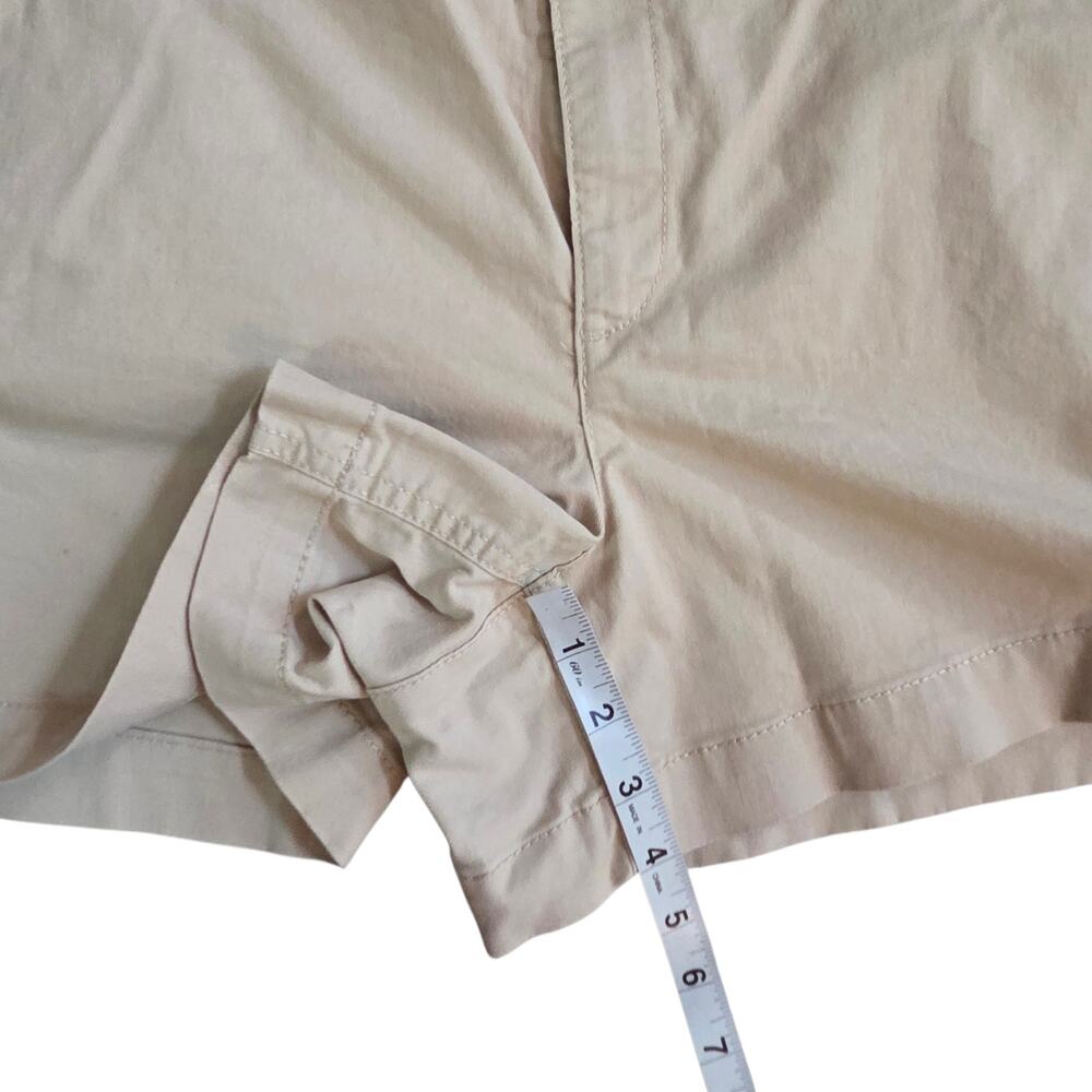 Loft Monroe Shorts sz 12 Khaki, 4" Length Cotton with Stretch - Picture 5 of 7